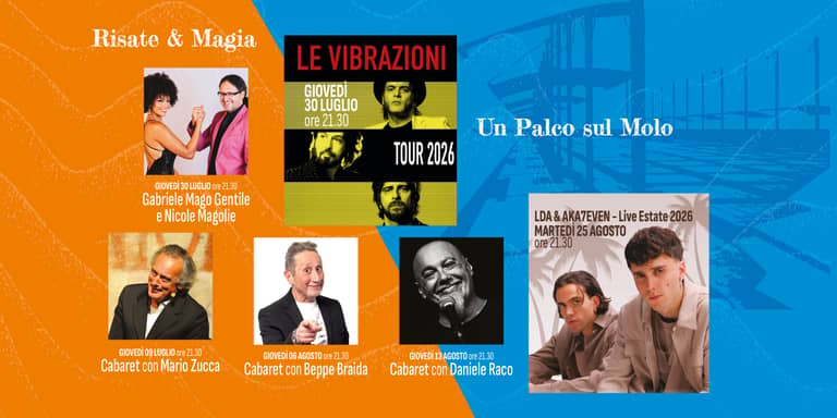 Serate incantate i grandi eventi sul Molo