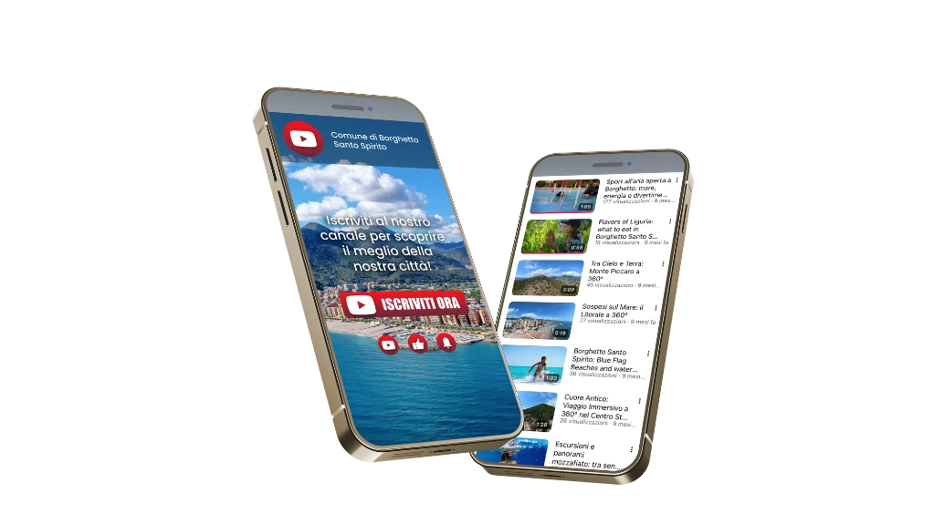 Anteprima del canale YouTube Visit Borghetto su smartphone